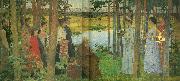 Carl Wilhelmson en allegori oil painting on canvas